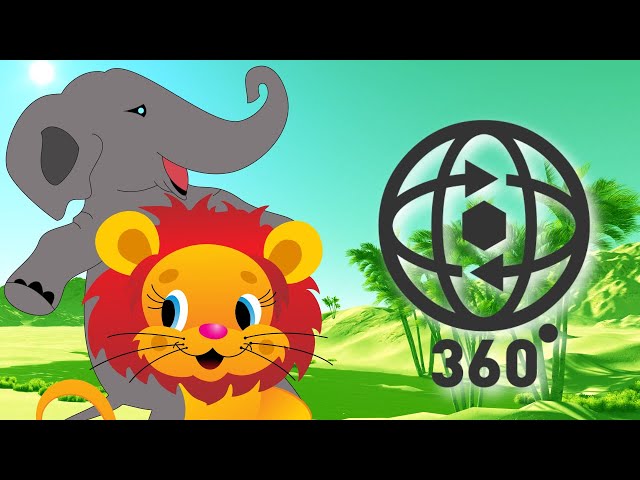 VR Kidzz 360 The young Lion in Africa and his Elephant friend