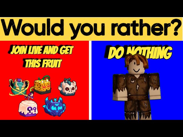 what would you rather | Blox Fruit #bloxfruits #roblox