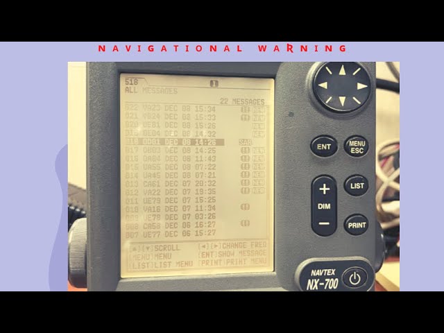 How to operate FURUNO NAVTEX basic familiarization ၊ FURUNO NAVTEX အခြေခံအသုံးပြုနည်း။