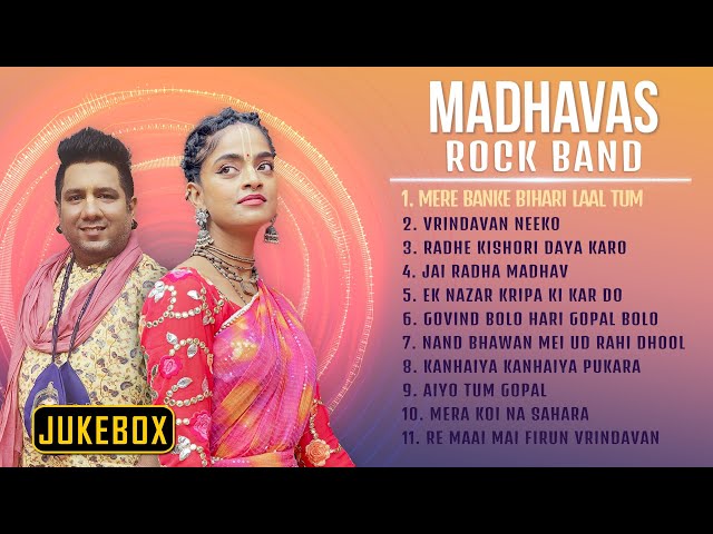 Top Radha Krishna Bhajans Nonstop Playlist No Mid-Adds Devotional Jukebox by Madhavas Rock Band