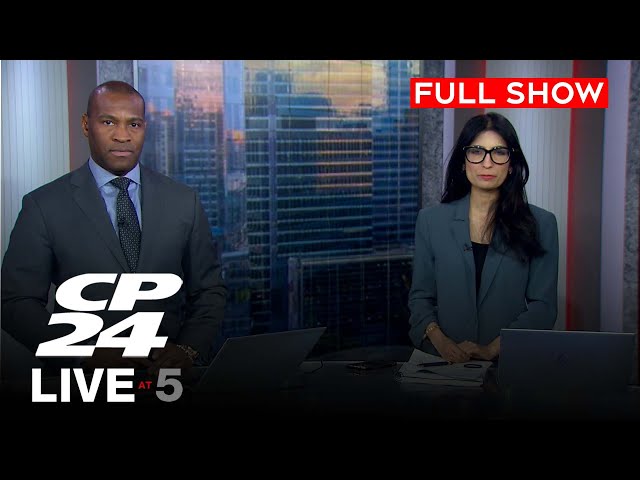 Trump says U.S. 'on time' with tariffs against Canada  | CP24 Live at Five for Feb. 24 2025