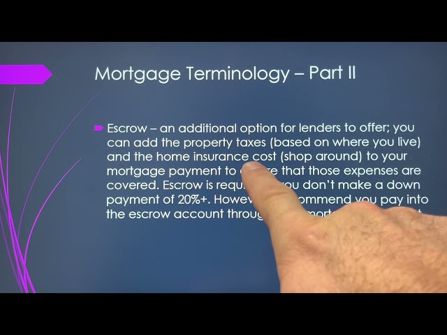 Mortgage Basics - Terminology, the Process, etc.