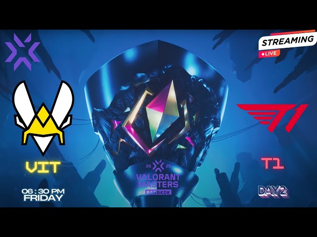 VIT vs T1 - VALORANT Masters Bangkok - Swiss Stage Day 2 #masterscostream  #watchpartyvalorant