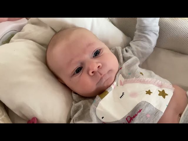 Baby Kayla Day 53 – Playtime in the Crib! 🍼💖 So Active & Adorable!