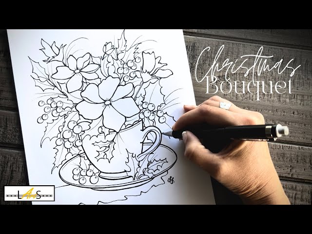 Christmas Inspired Design: Master the Art of Floral Bouquets! A Step-by-Step Tutorial Part 1 of 2