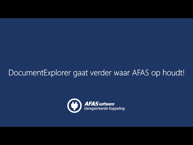 DocumentExplorer365 voor AFAS