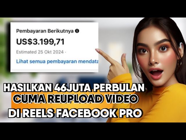 46JUTA /BULAN DARI FACEBOOK PRO‼️Cuman Reupload Video Cina - Full Tutorial Facebook Pro