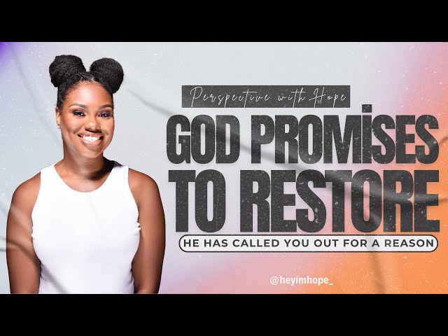 God Promises to Restore #godsword #biblestudy #beencouraged