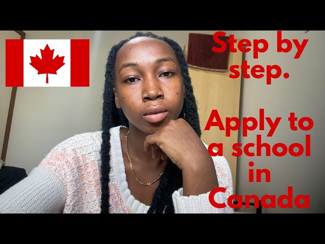 STEP BY STEP PROCESS ON HOW TO APPLY TO A SCHOOL IN 🇨🇦 || Chelsea Ohenewaa