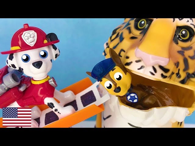 Paw Patrol Rescue Mission for Kids Brave marshall Saves the Day from Tiger Full Episodes Games Toys