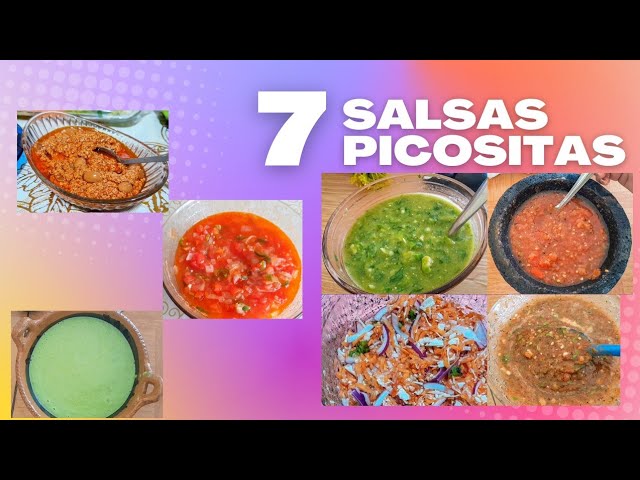 SALSAS PICANTES  / 7 RECETAS / FACILES Y RAPIDAS DE PREPARAR