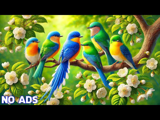 Relaxing Bird Sounds 4K 🌿 Birds Singing Heal Stress, Calms the Nervous System and Pleases the Soul