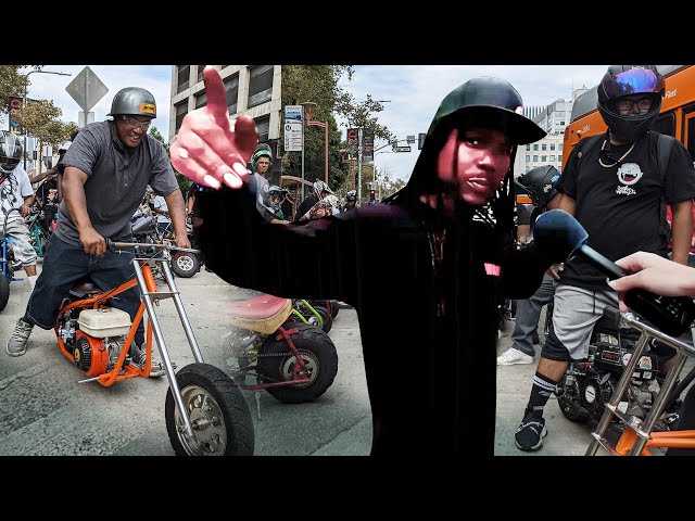 VR360 8K Minibike Interviews Los Angeles DTLA - 1st Pull MiniBikes #GoMiniBikeday2022