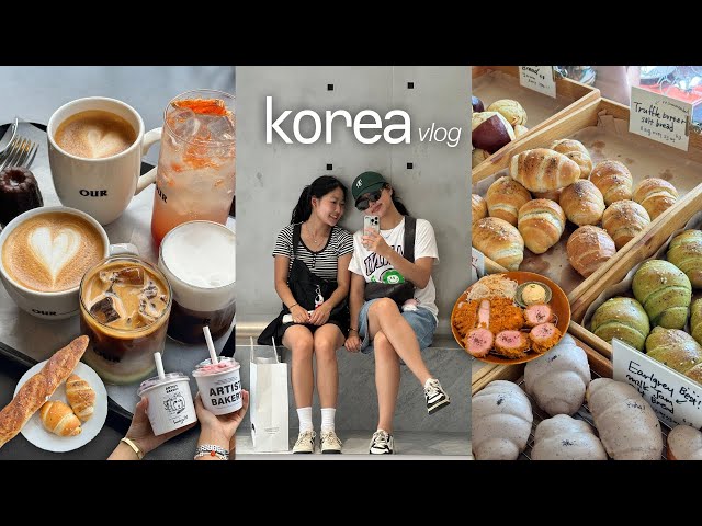 korea vlog | artist bakery, salt bread, dongdaemun, hangang picnics, cafes, gelato, haebangchon