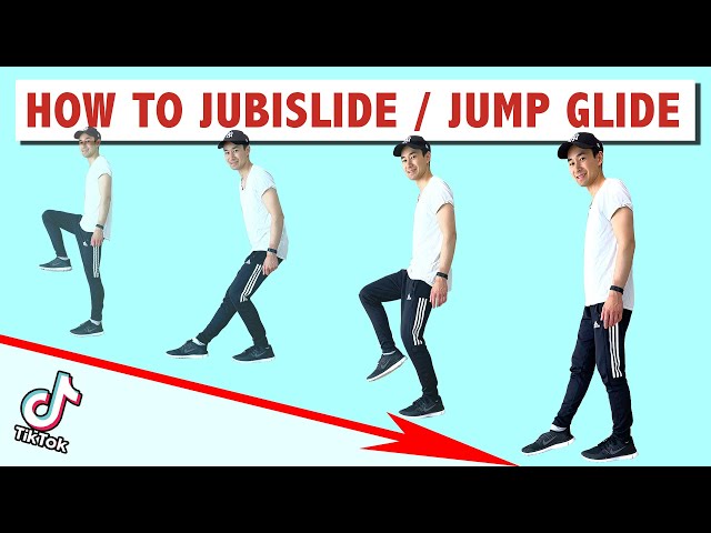 HOW TO JUBISLIDE AKA JUMP GLIDE ACROSS THE FLOOR | POPULAR TIK TOK MOVE