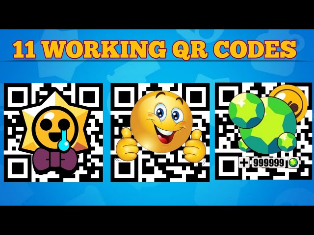 11 NEW WORKING QR CODES FOR BRAWL STARS 😍 FREE GIFTS & REWARDS INSIDE 🤩BRAWL STARS WORKING QR CODE