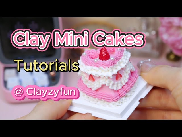 DIY Pink Heart Clay Cake Tutorial | Step-by-Step with Clayzyfun Cake Kit