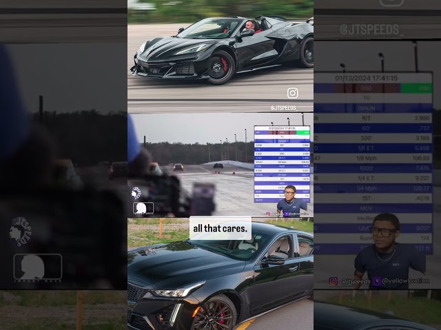 Z06 V CT5 Blackwing Drag race #corvette #cadillac #ct5vblackwing #z06corvette #fyp #explore