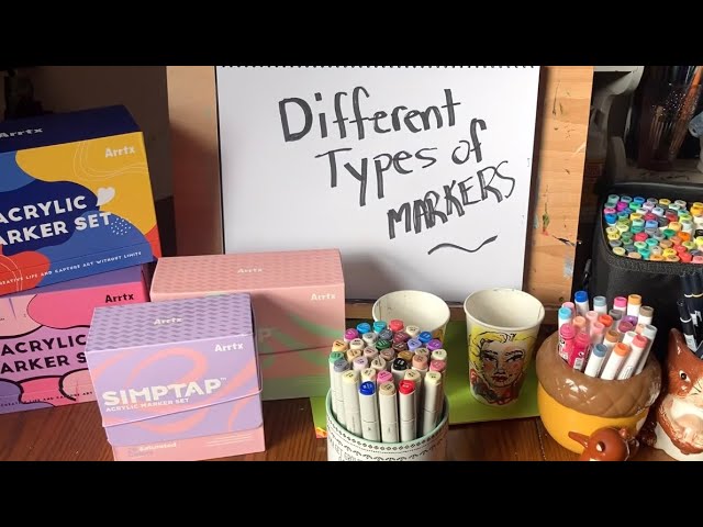 Acrylic Markers & Alcohol Markers Explained (what is the difference?)