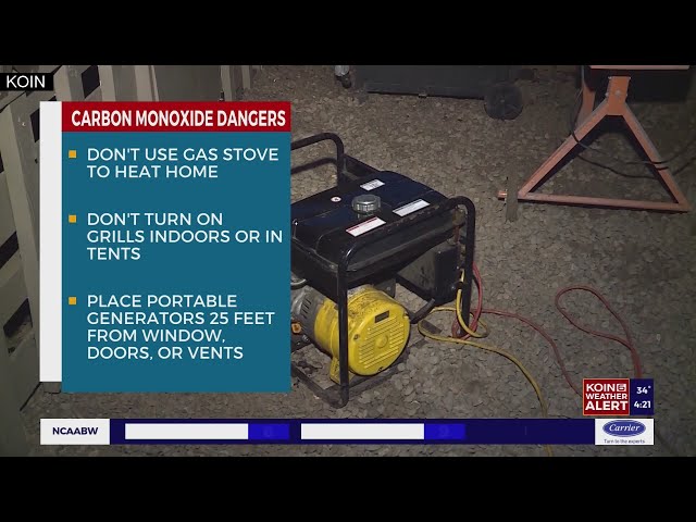 Carbon monoxide dangers in the cold