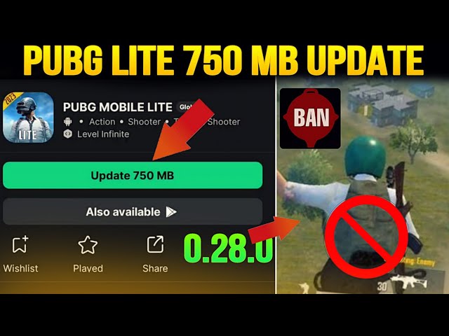 Finally😍| 750 Mb Update Live In Pubg Mobile Lite | 0.28.0 Update Pubg Lite | Pubg Lite I'd Ban Start