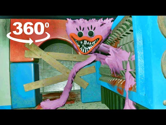 360 Video | What If You Destroy KISSY MISSY In The Shredder - Poppy Playtime Chapter 2