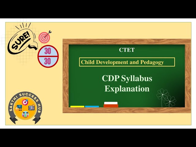 CTET CDP Syllabus Simplified in Tamil | Child Development and Pedagogy Overview