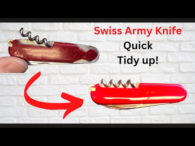 Repairing Swiss Army Knife from my friends Dead Father - Refurbished knife