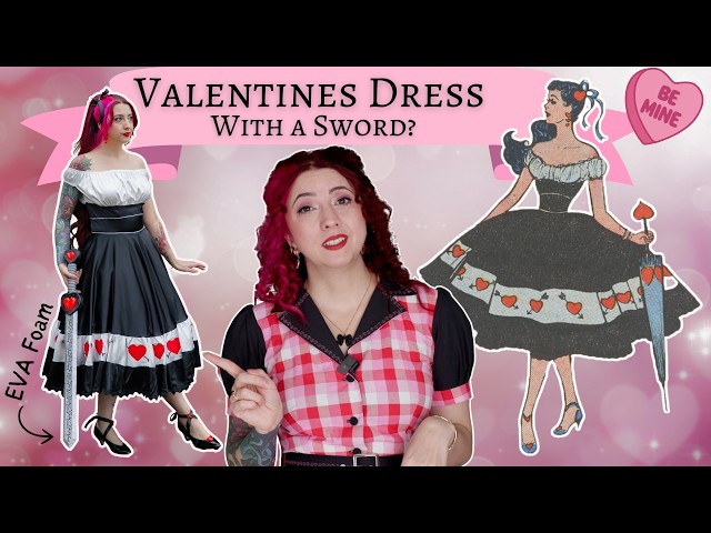 Katy Keene Valentines Dress AND Matching Sword