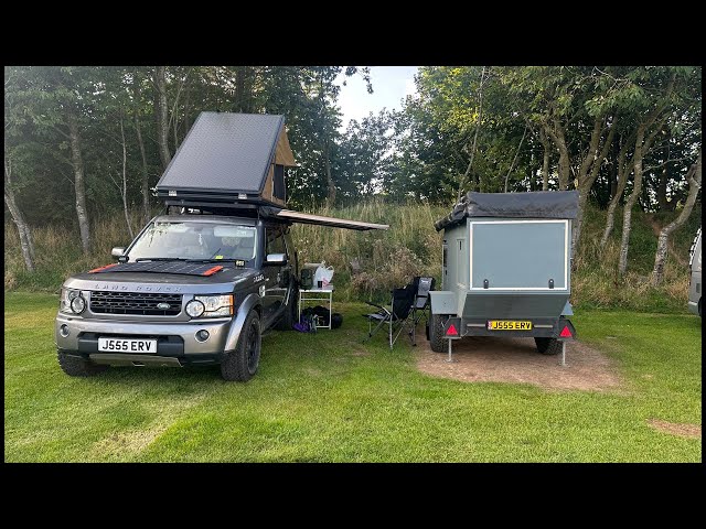 Land Rover Discovery 3 And Overland Trailer In Northumberland