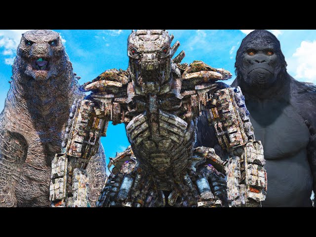 GODZILLA & KING KONG vs MECHAGODZILLA - Monster Battle