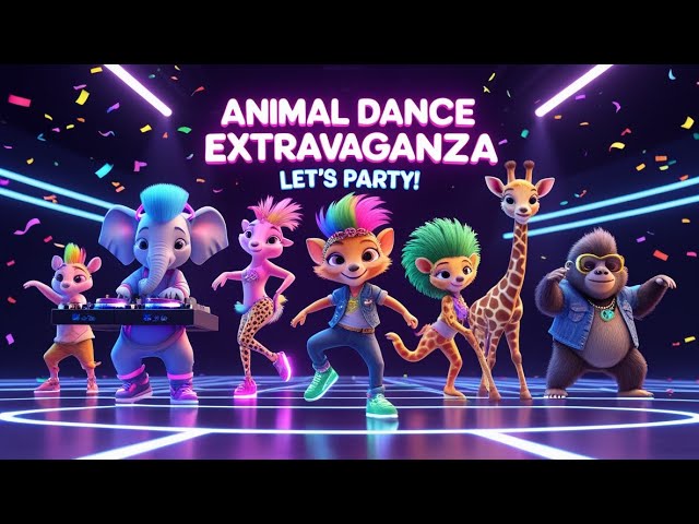 Crazy Animal Dance Moves – You Can’t Stop Watching!” | AI Animated Dance Video