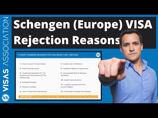 Top 12 Reasons for Schengen Visa Rejection and Refusal of Europe Visa