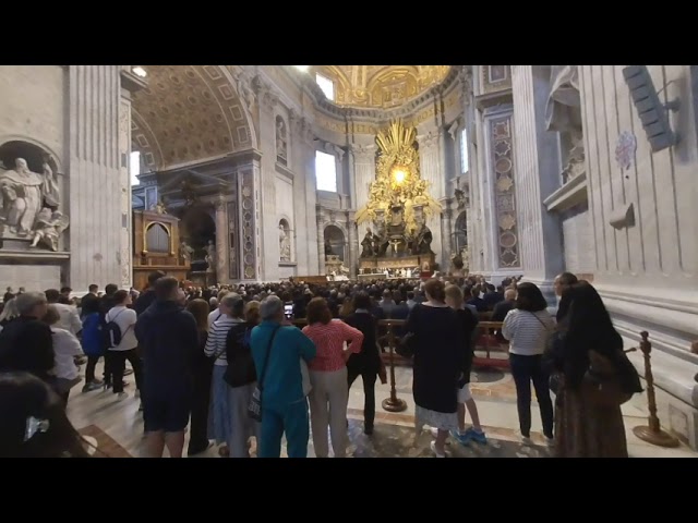 VR180 3D Basilica Sancti Petri in Vatican (church service) | Rom 2022 (real 3D)  | VR180 3D VIDEO