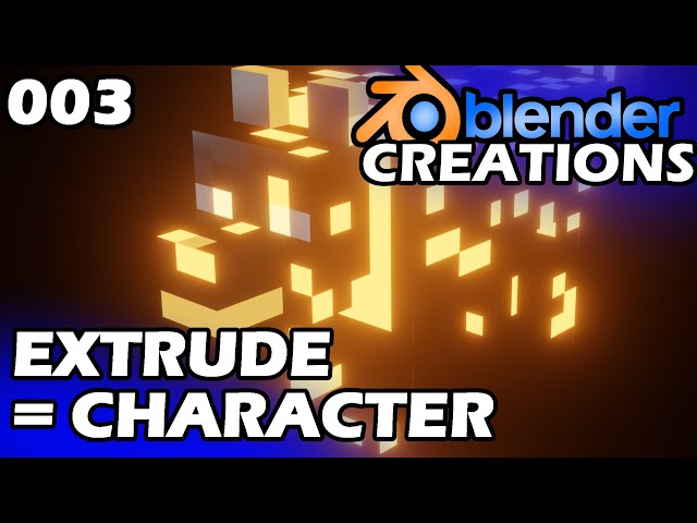 SO GEHT VOXEL-ART IN BLENDER: EXTRUDE 🏆 The Blender Creations (Blender Tutorial Deutsch) [S1-E003]