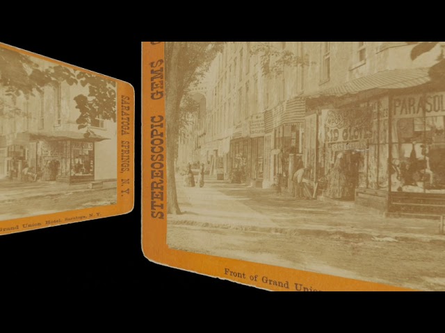 Storefronts in Saratoga NY ~1870 (silent, still image)