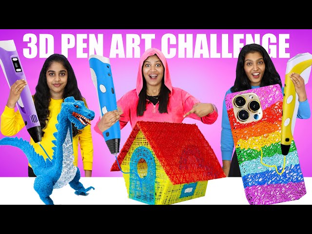 3D PEN ART CHALLENGE 🤩 ജയിക്കുന്നവർക് കൈ നിറയെ GIFTS | PULLOTHI