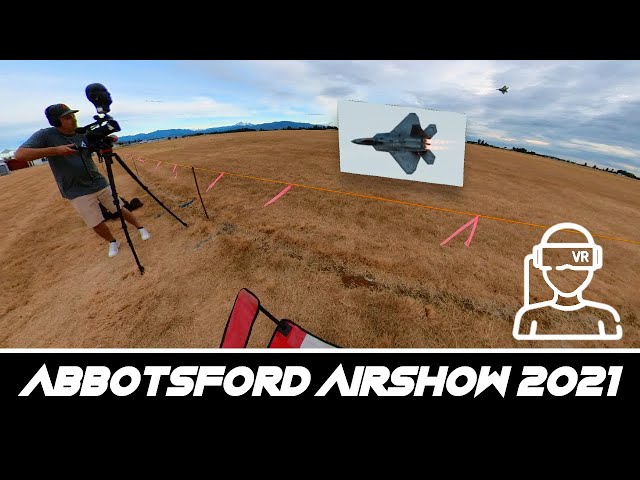 F-22 Raptor Demo in 360 VR - Abbotsford Airshow 2021 (3D Binaural Audio) 🎧