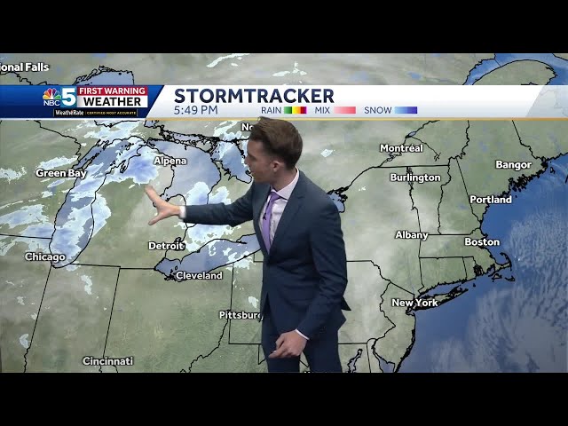 Video: Bit milder Thursday, few snow showers north (1-22-25)