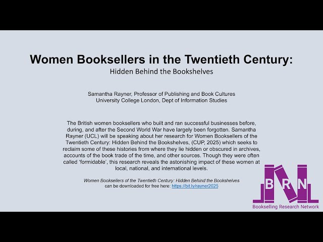 Women Booksellers in the Twentieth Century