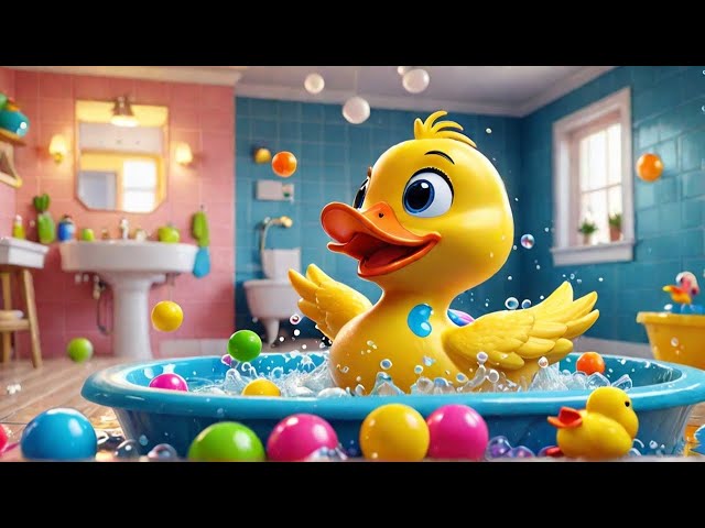 🎶 Splashy Bath Song & Poem for Kids | Fun Bath Time Rhyme 🛁🐥| Dodo Dang | Kids Song & Nursery Rhymes