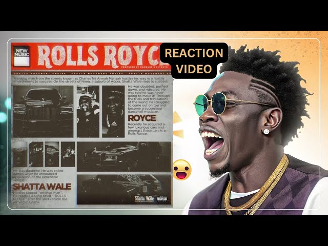 🔥 Shatta Wale - Rolls Royce Part 2 REACTION & BREAKDOWN! 🚘🔥 (Motivation & Life Lessons)