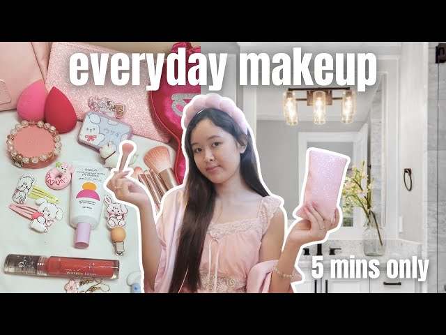 5-Minute Everyday School Makeup Routine 💋 Quick & Simple!✨