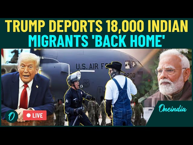 LIVE | Trump Begins Massive Deportation of 18,000 Indian Migrants Using Military Planes