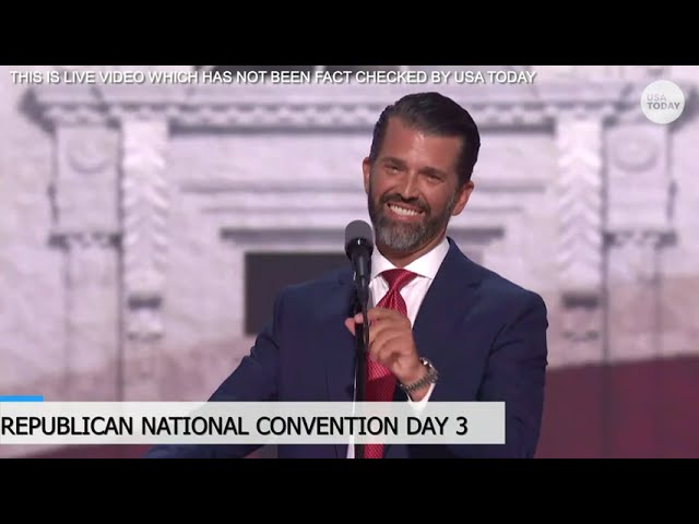 Donald Trump Jr. full speech at RNC, campaigns for father for president in 2024