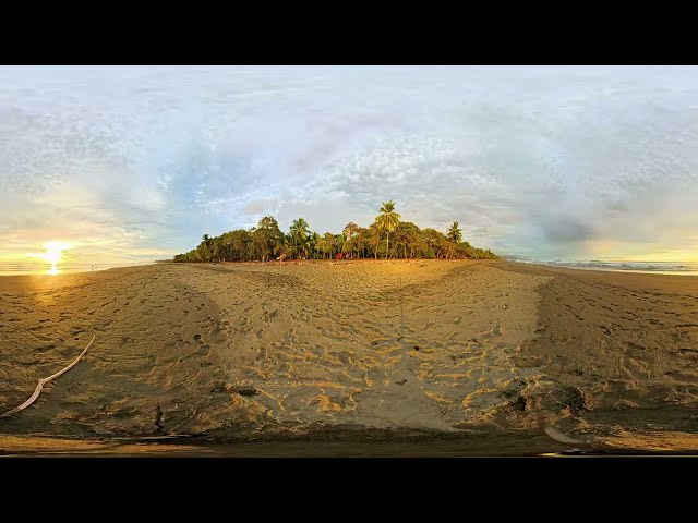 Ultimo atardecer del 2024 Pacífico Costa Rica. Video 360