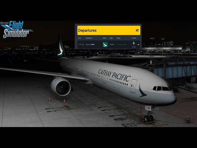 Cathay Pacific CX584 | Hong Kong to New Chitose  | Boeing 777-300ER | MSFS VATSIM Flight