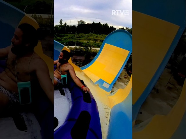 POV - Most Thrilling Ride EVER! 😜💦 #shorts #waterslide