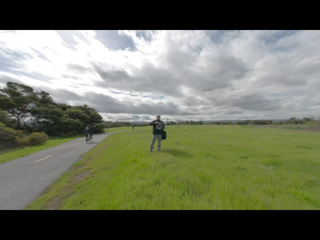 Shoreline preserve, Mountain View CA in 180 VR (with less lens curvature)