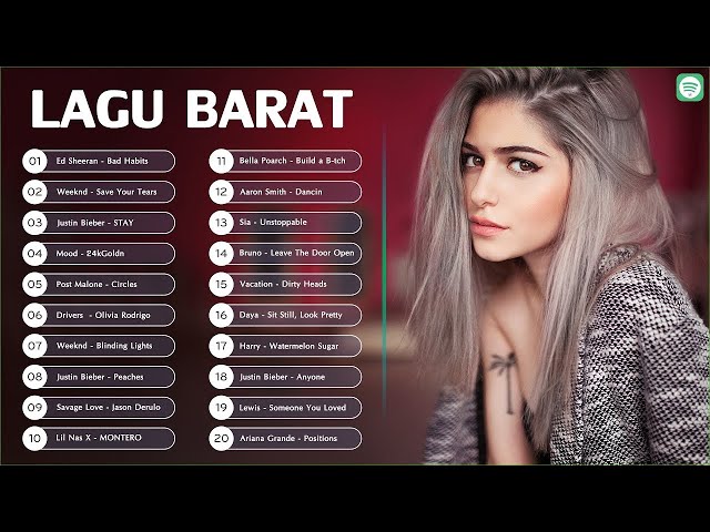 Lagu Barat TikTok Viral 2021 - 20 Lagu Barat Terpopuler Saat Ini & Paling Hits